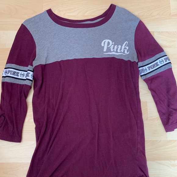 PINK Victoria's Secret Tops - Pink Quarter Sleeve Shirt